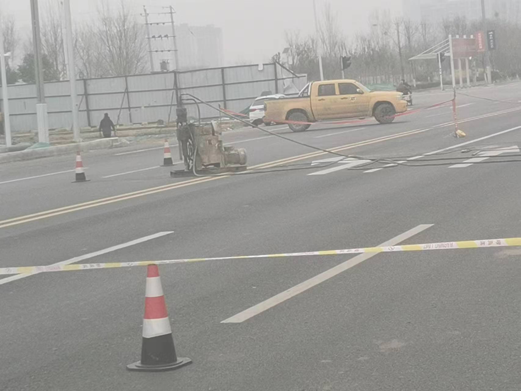 新盈镇公路路基沉陷注浆